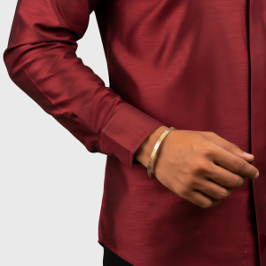 925 Silver - Gold and Silver Finish Men's Kada